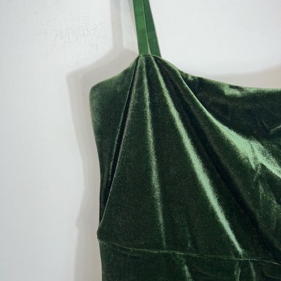 Majorelle Asbury Velvet Sleeveless Mini Dress Elegant Velvet Green Dress small - Picture 5 of 14